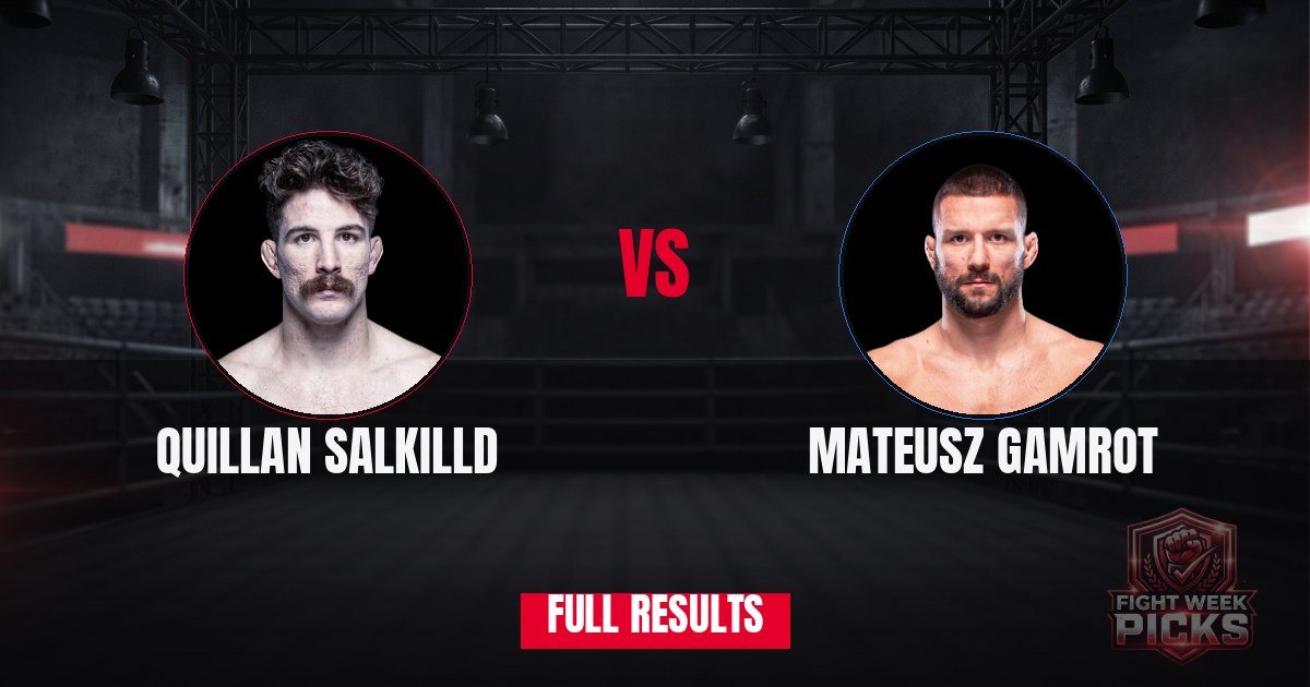 UFC Fight Night Results: Gamrot vs Salkilld