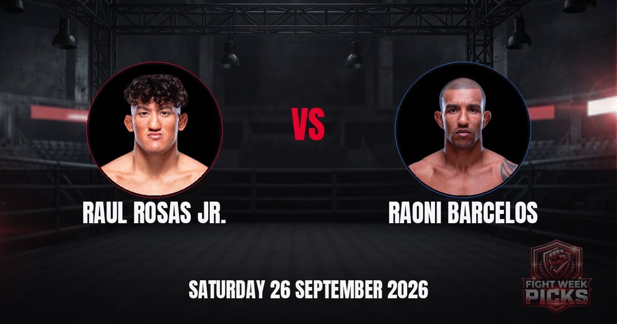 UFC Fight Night: Rosas Jr. vs. Barcelos